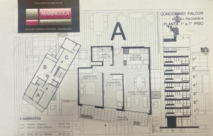 Departamento a Estrenar 3 Ambientes C/balcon - Imagen# 8